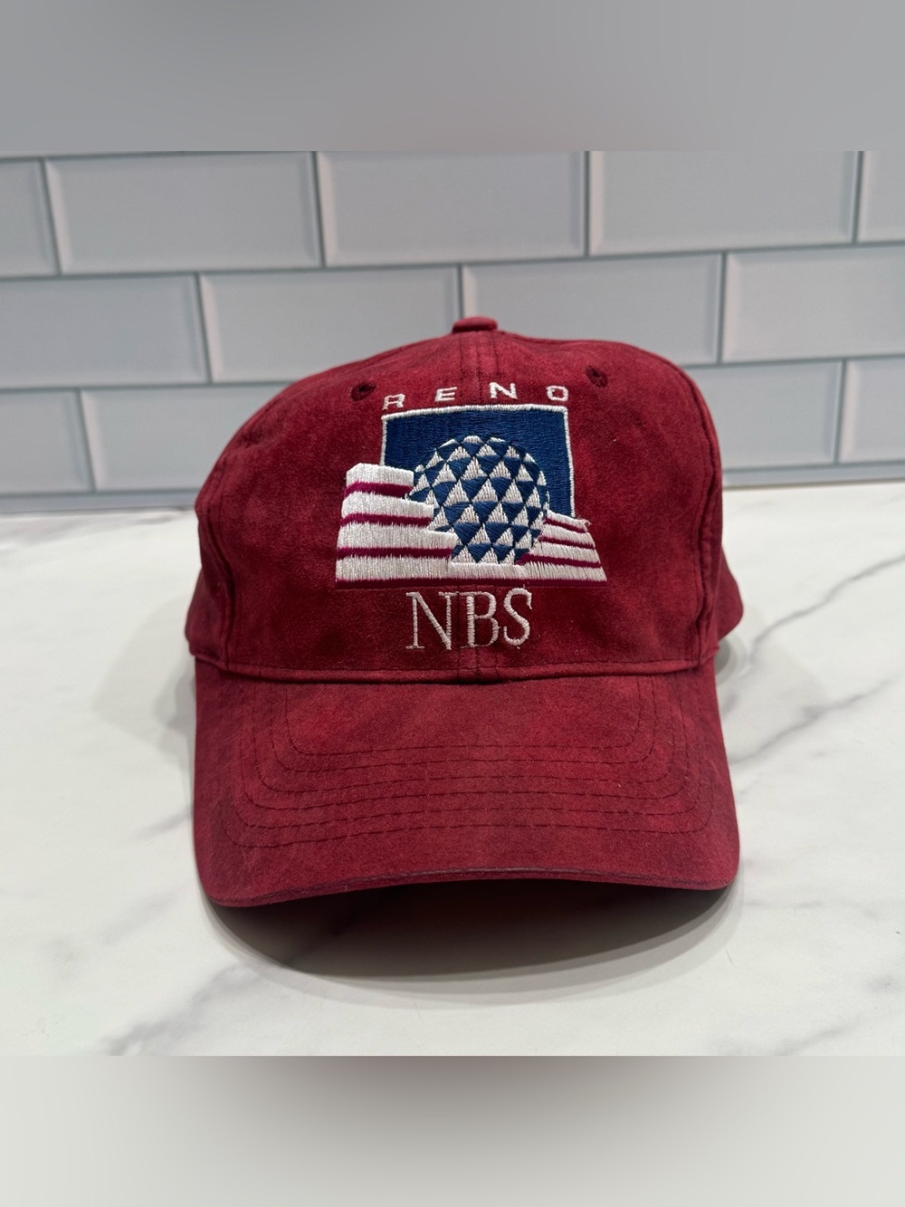 Vintage 90s Reno Nevada NBS National Bowling Stadium Souvenir Hat Adult One Size